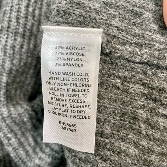 Halogen Women’s Knit Long Sleeve Crew Neck Sweater Grey Dark Heather Size XS NWT - Picture 7 of 9